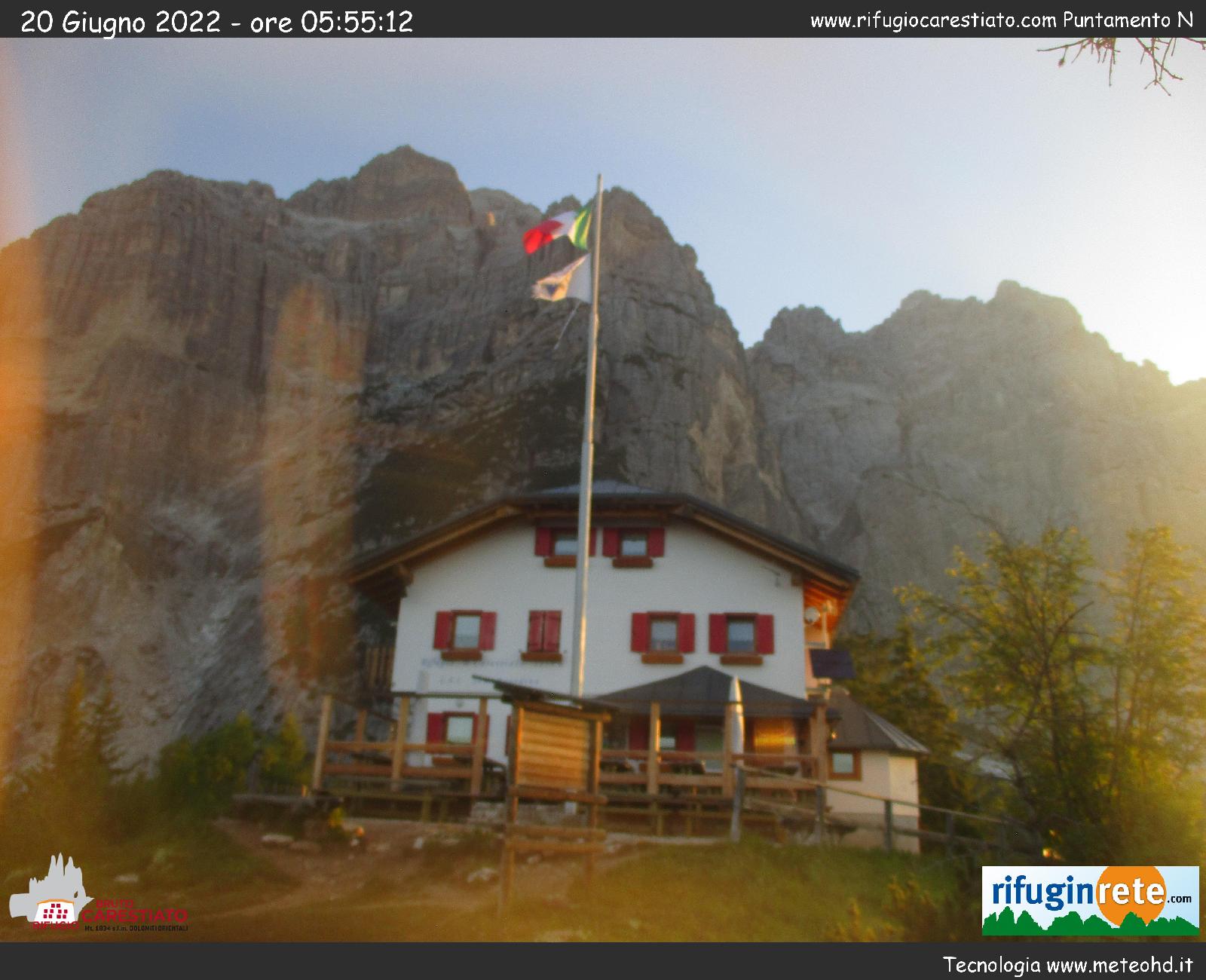 webcam zoldo rifugio carestiato passo duran