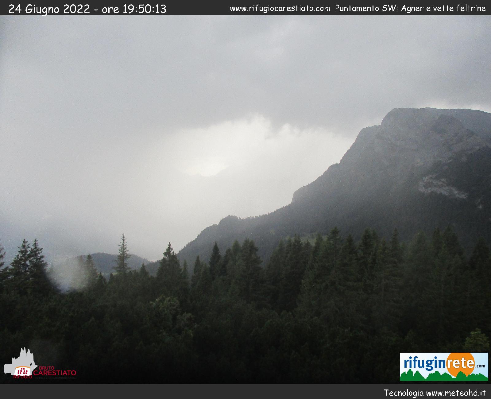 webcam zoldo passo duran rifugio carestiato moiazza