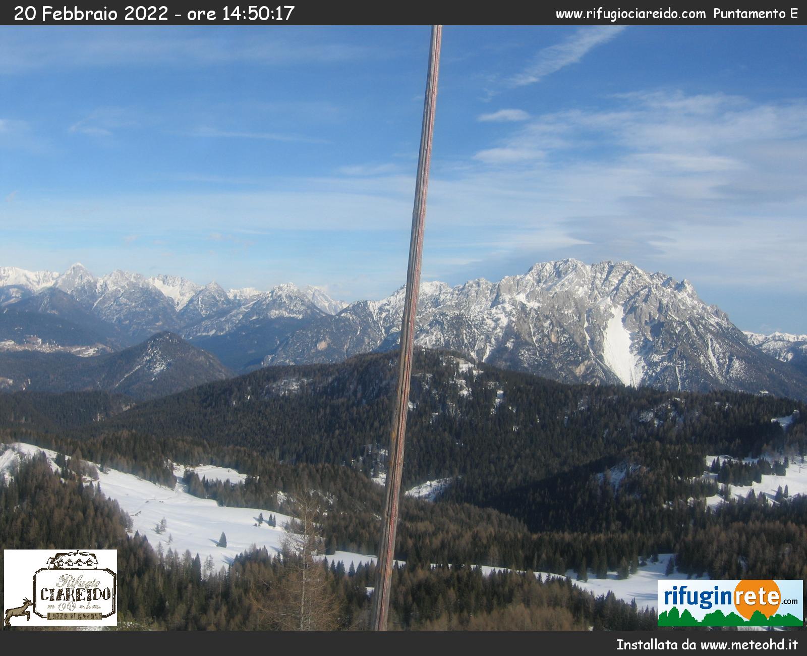 Rifugio Ciareido webcam