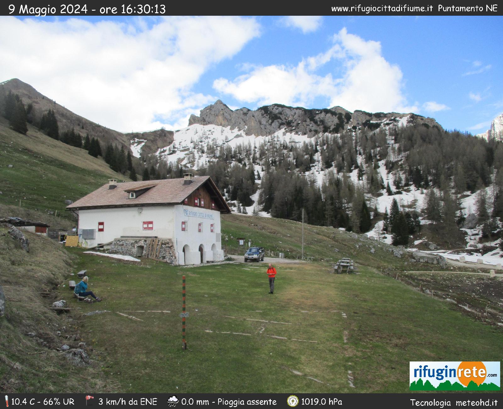 Webcam Zoldo - Rifugio città di Fiume 1.917m. BL