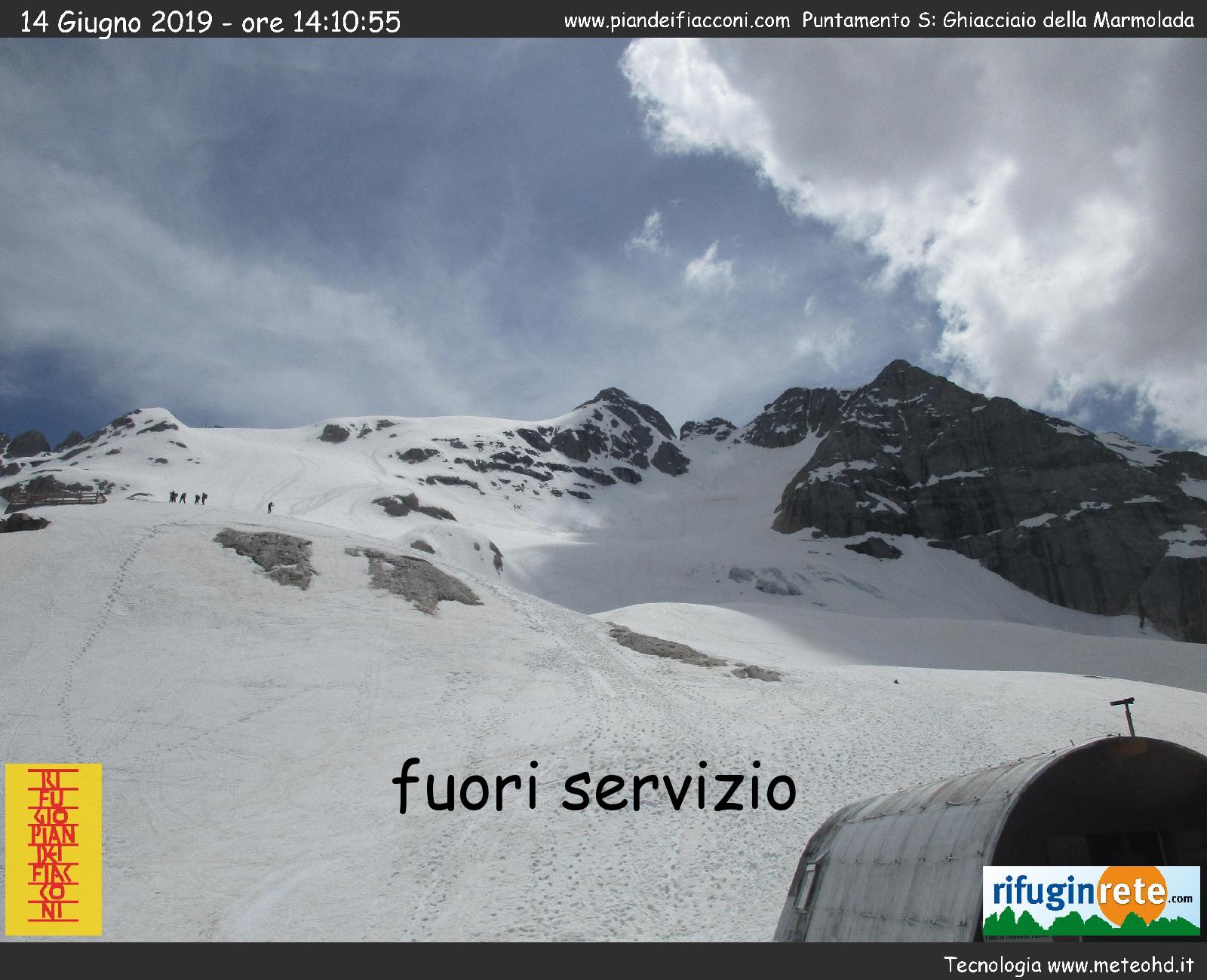 Marmolada, webcam di Pian dei Fiacconi - Dolomiti Superski