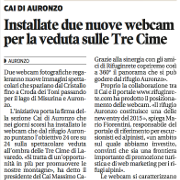 Corriere delle Alpi 7 Luglio 2015