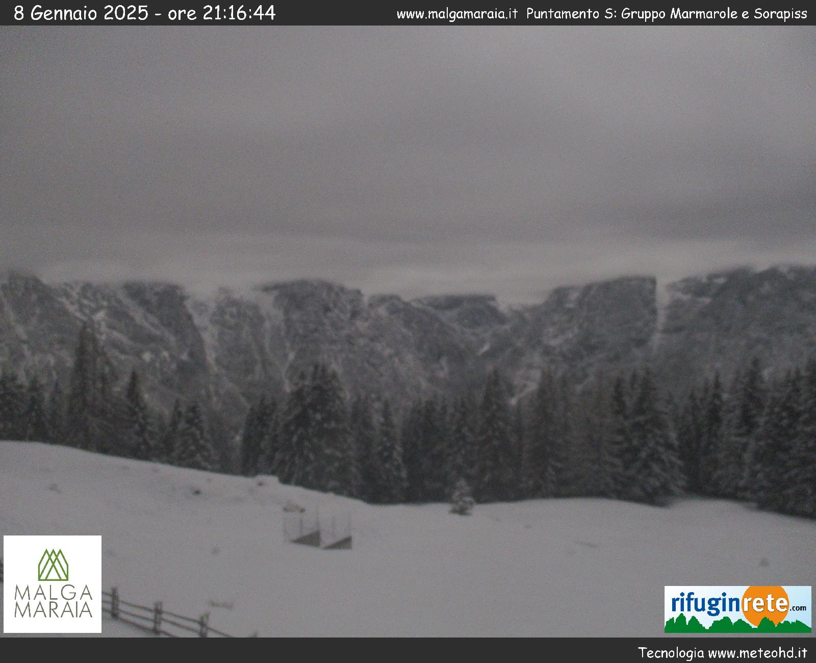 Malga Maraia, vista sulle Dolomiti - gruppo Marmarole e Sorapis